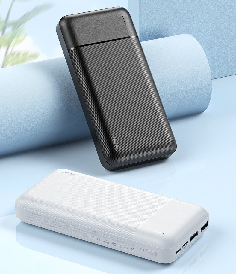 Pin sạc dự phòng remax 20.000mah rpp-166 đen-sạc dự phòng remax rpp-166 20000mah lõi polymer 2 cổng sạc vào, 2 cổng sạc ra - bh 1 năm