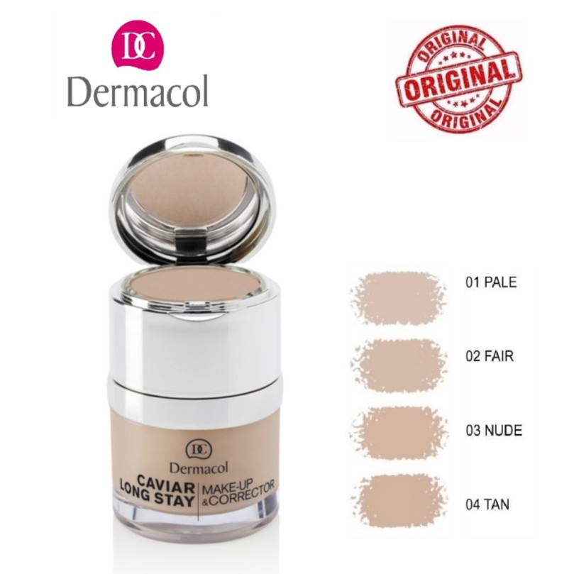 Kem Nền Chiết Xuất Trứng Cá Muối Dermacol Caviar Long-Stay Make-Up & Corrector 30ml