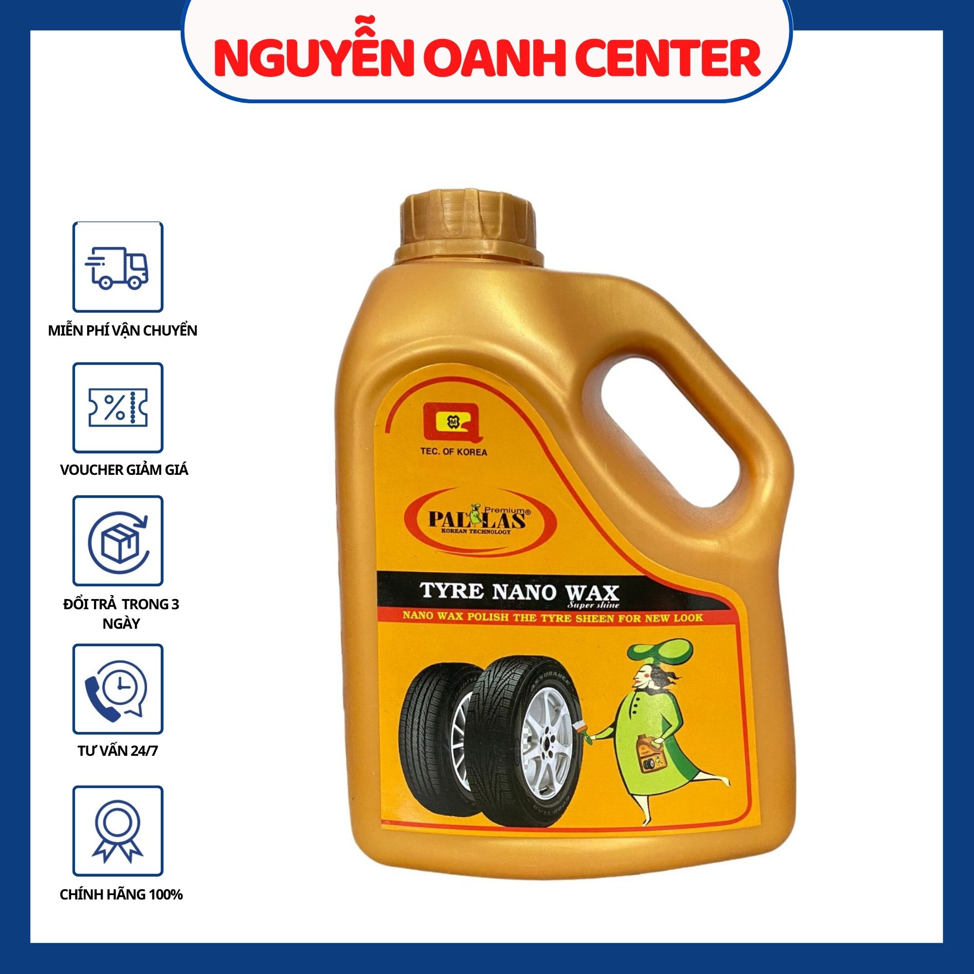 Wax đánh bóng vỏ xe hương Hali-1.5l