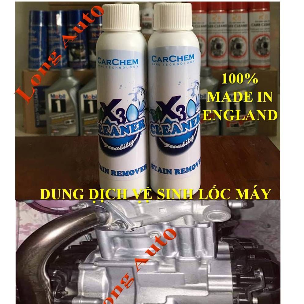 [HCM]Bộ 2 chai chất tẩy rửa lốc máy X30 Cleaner 120ml.
