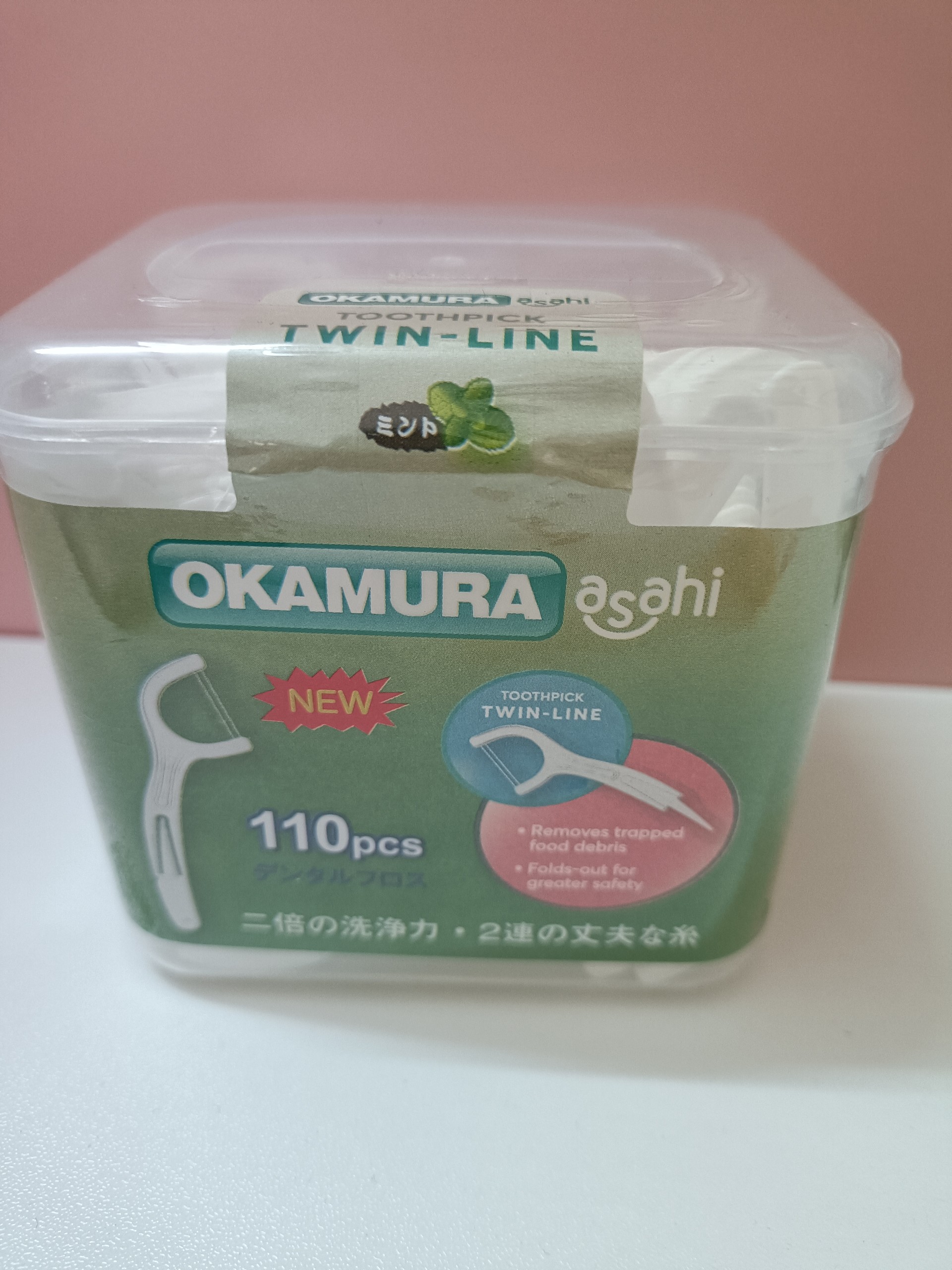 Tăm chỉ kẽ răng hộp 110 que okamura nhật