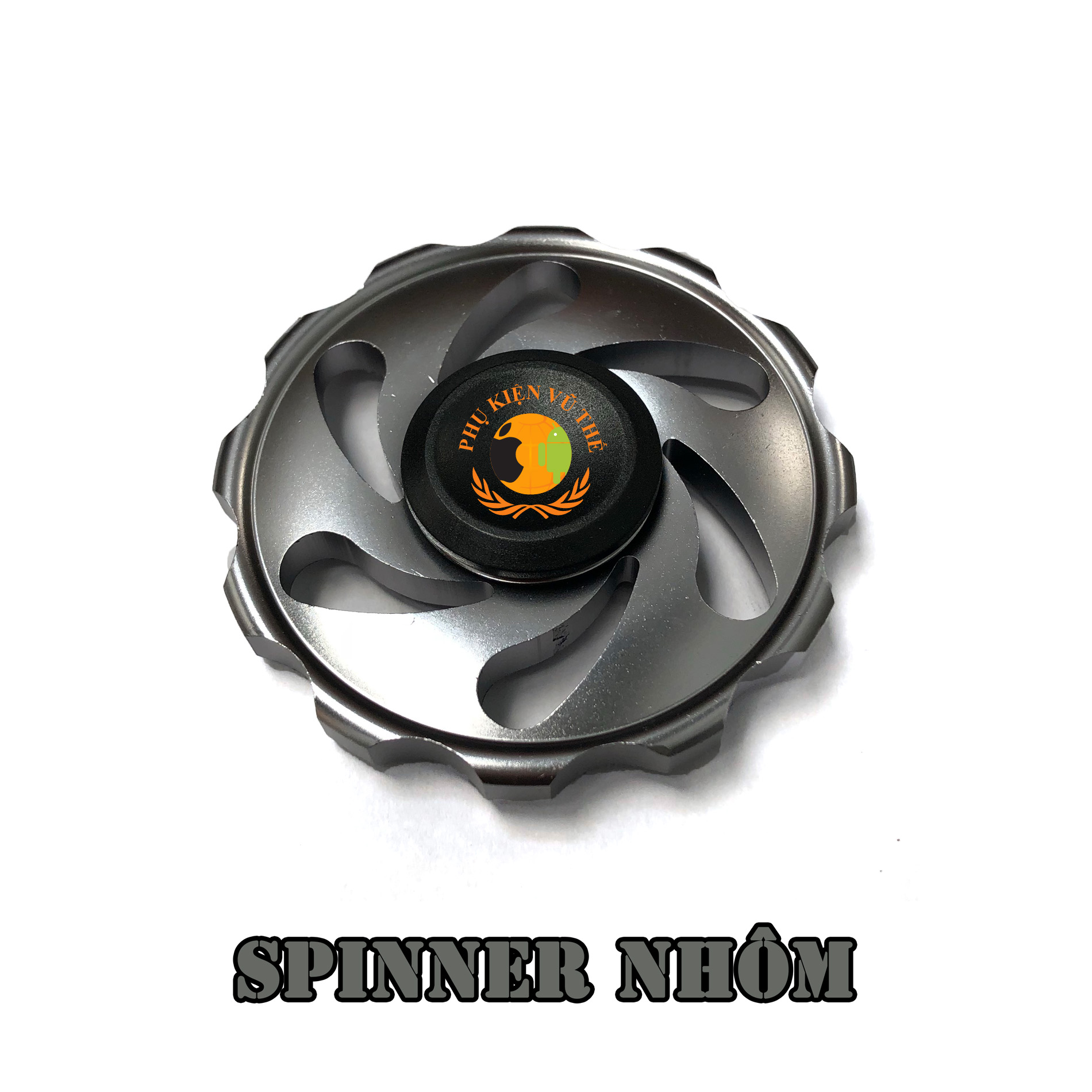 [Xả Hàng] Con Quay Hồi Chuyển Fidget Spinner Hình Bánh Xe Bông Mai Chất Liệu CNC Nhôm Cao Cấp Siêu Nhẹ Không Bạc Màu Sơn