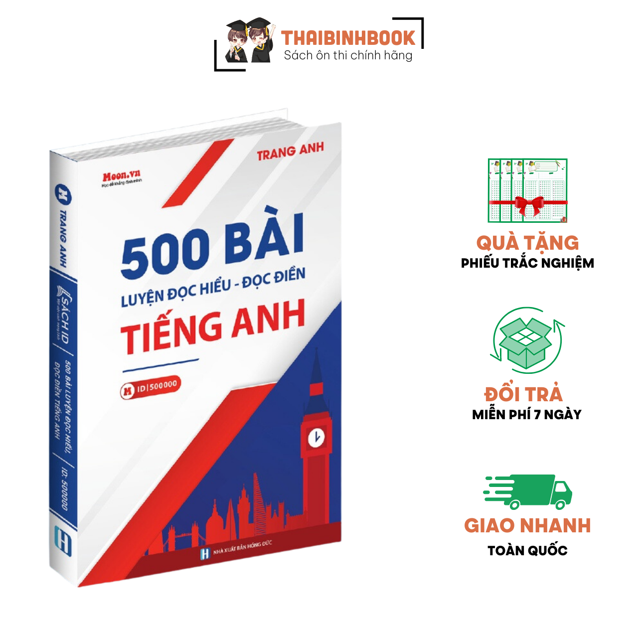 Sách ID cô Trang Anh , 500 Bài Đọc Hiểu Đọc Điền Ôn Thi THPTQG 2024
