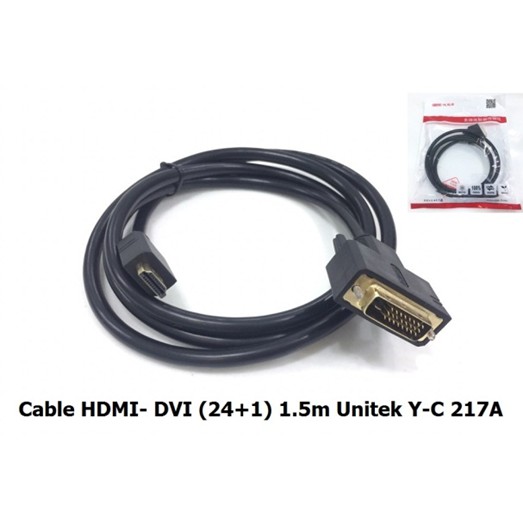Cáp chuyển đổi hdmi to dvi unitek y-c 217a