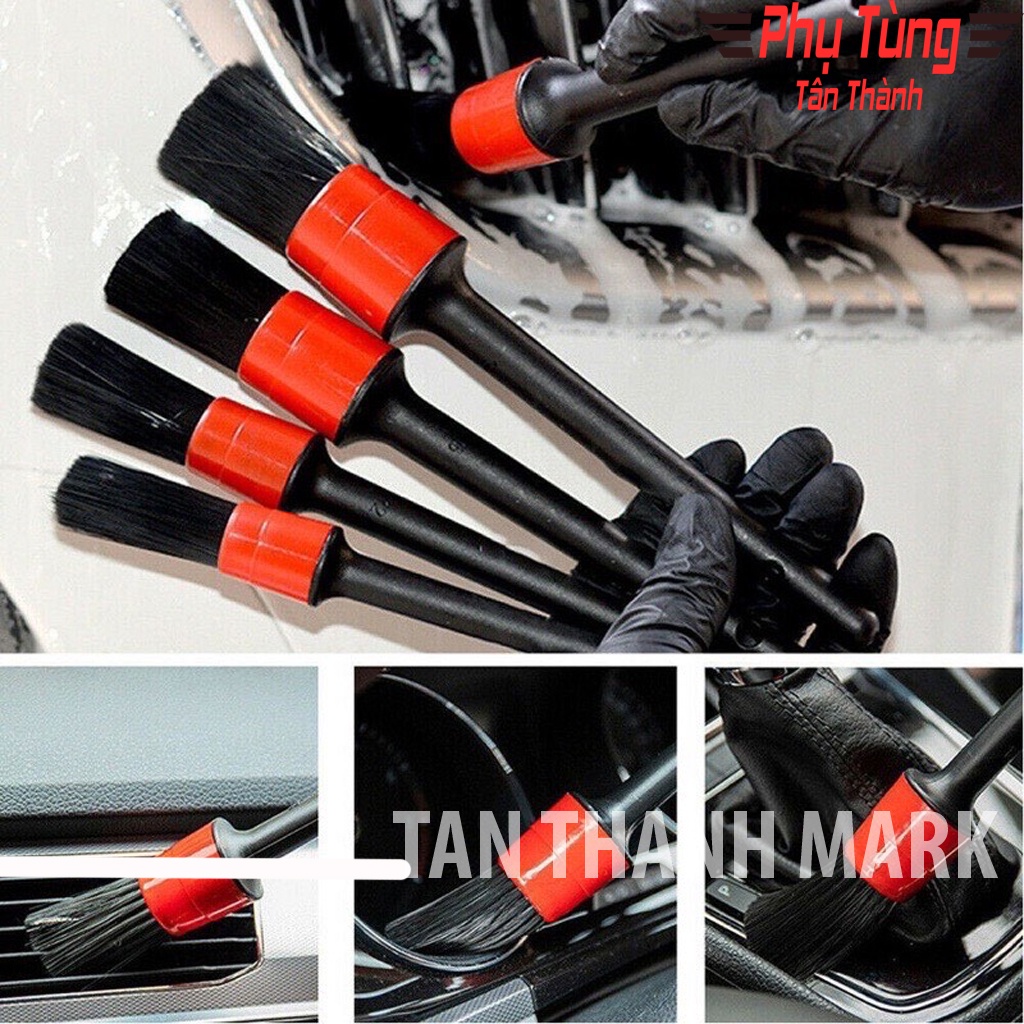 Bộ 5 cây cọ lông nhựa rửa xe-pttt