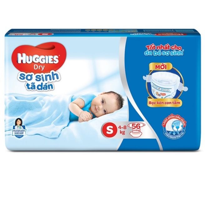 Tã dán sơ sinh Huggies S56
