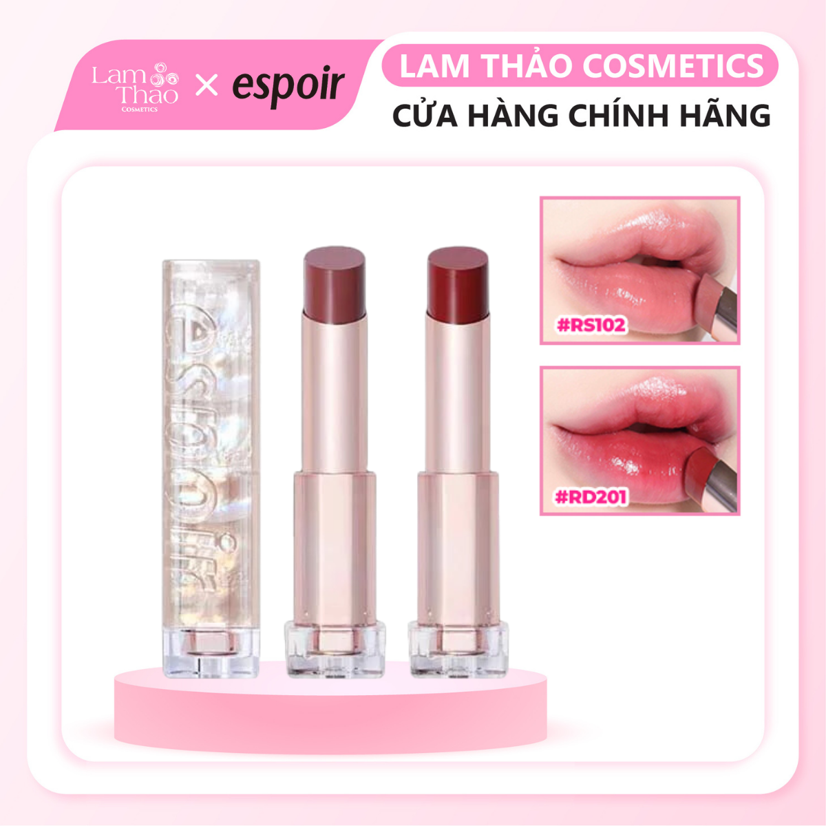 Son Thỏi Espoir Lipstick No Wear Plumping Shine