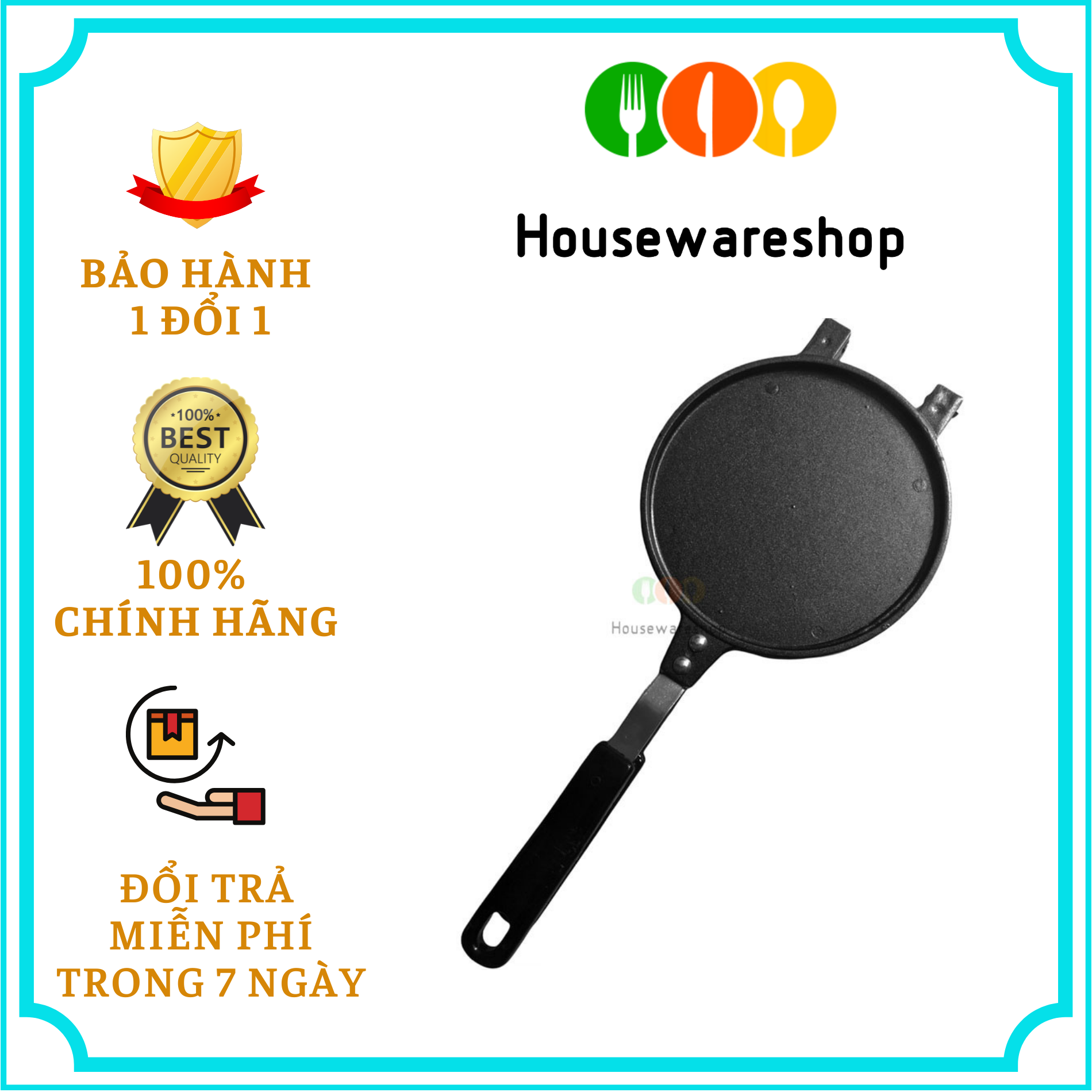 Khuôn làm bánh kẹp cuốn,ốc quế chống dính Dragon