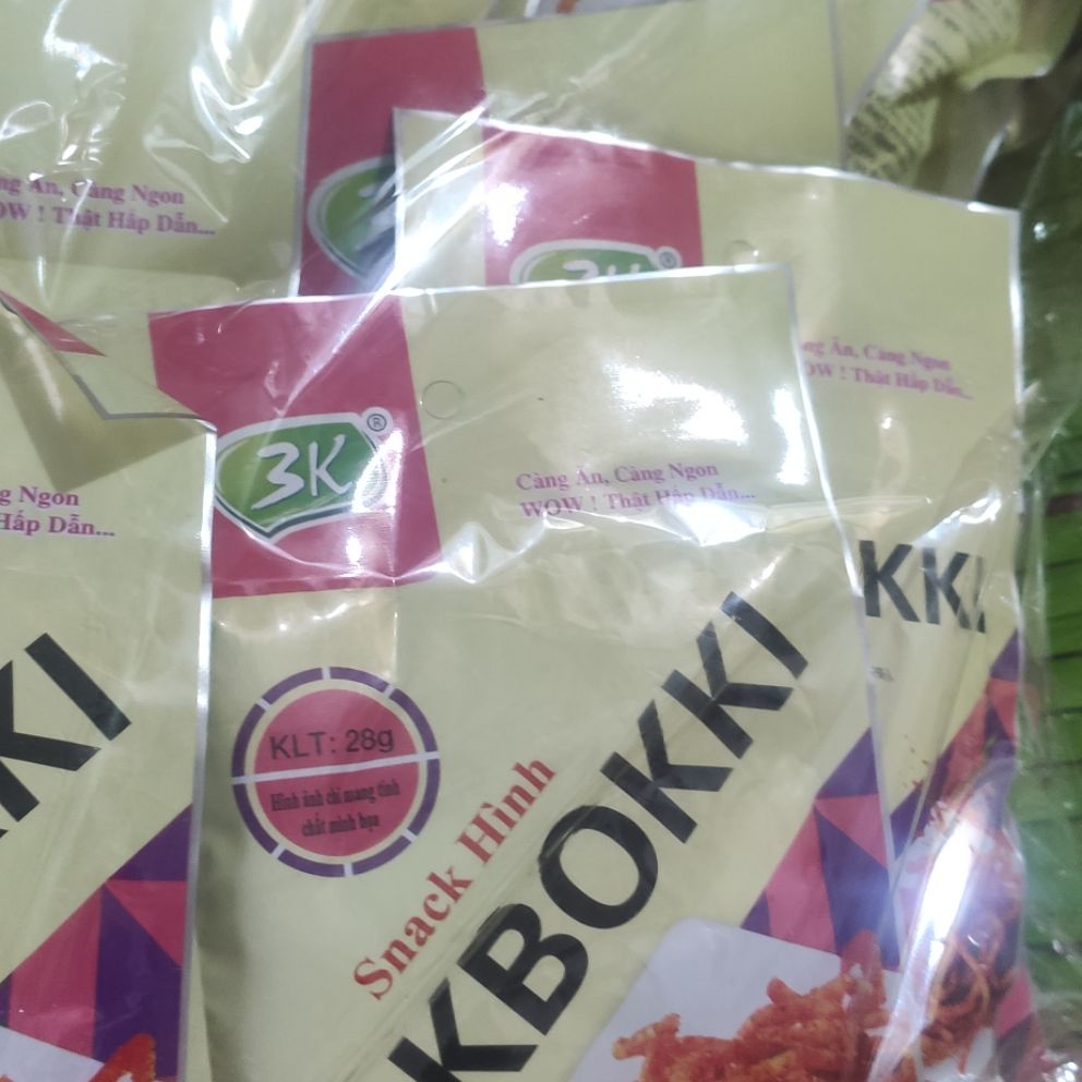 10 gói snack hình tokbokki