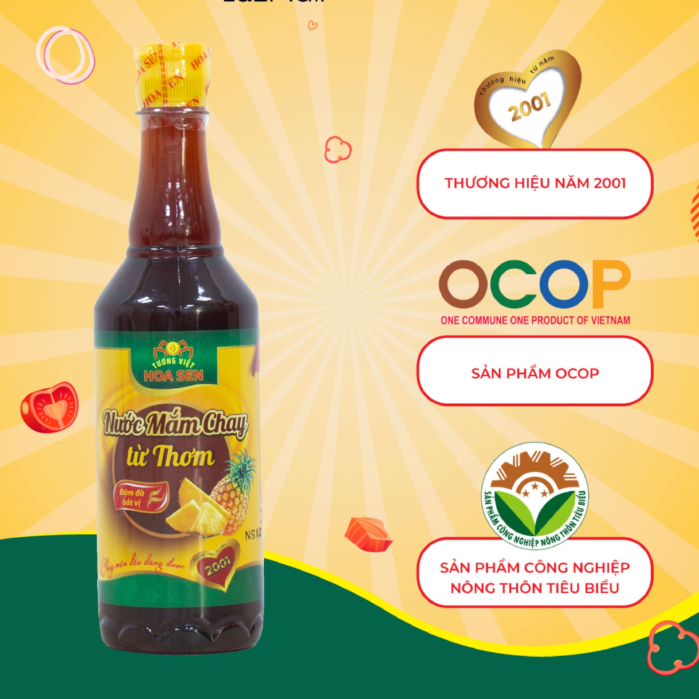 Nước mắm chay từ thơm chai 500ml - combo 10 chai