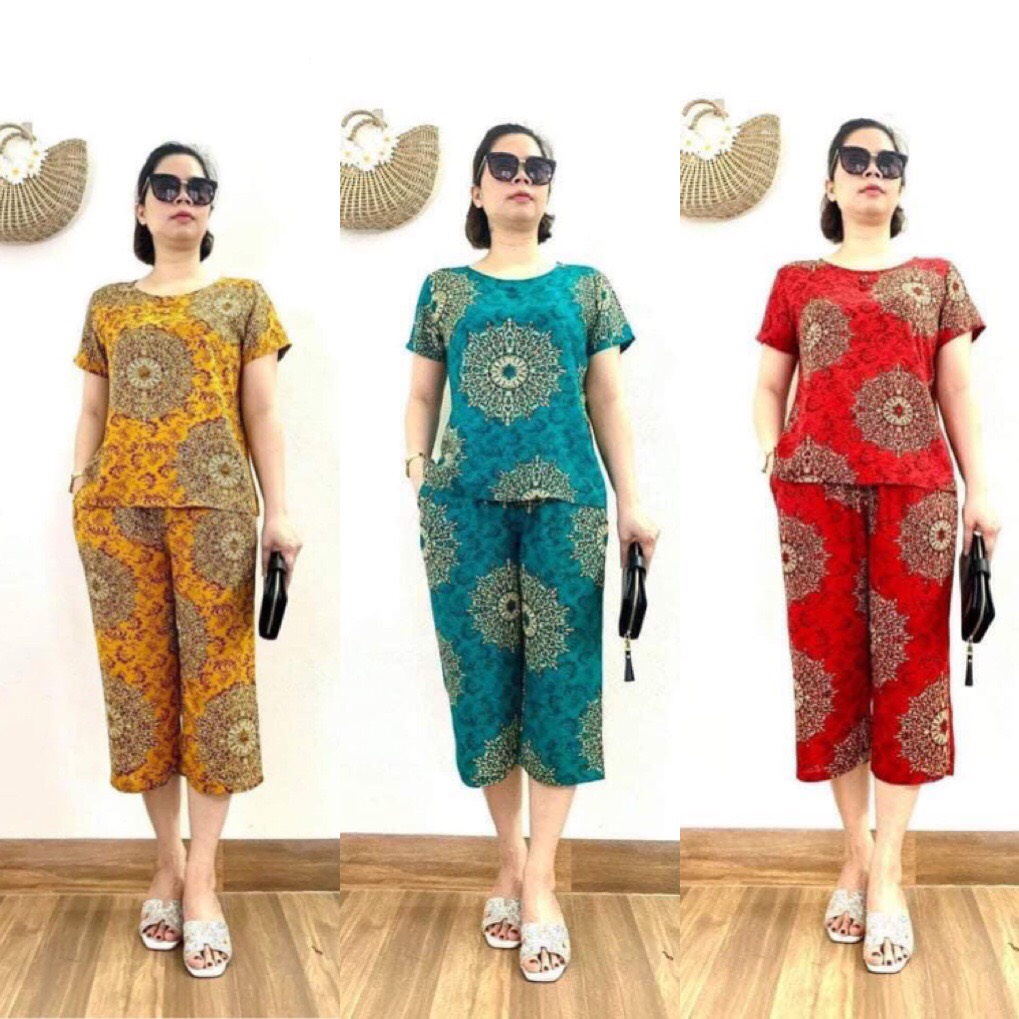 Bộ tniên mặc nhà cho mẹ, bộ lanh lụa ống sớ cho người lớn tuổi