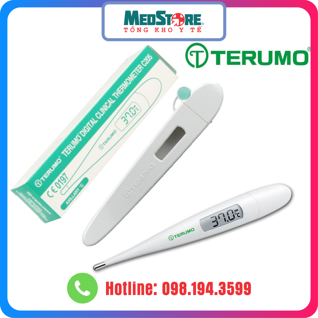 Nhiệt kế điện tử đo nách terumo c205- nhật bản - tbyt medstore