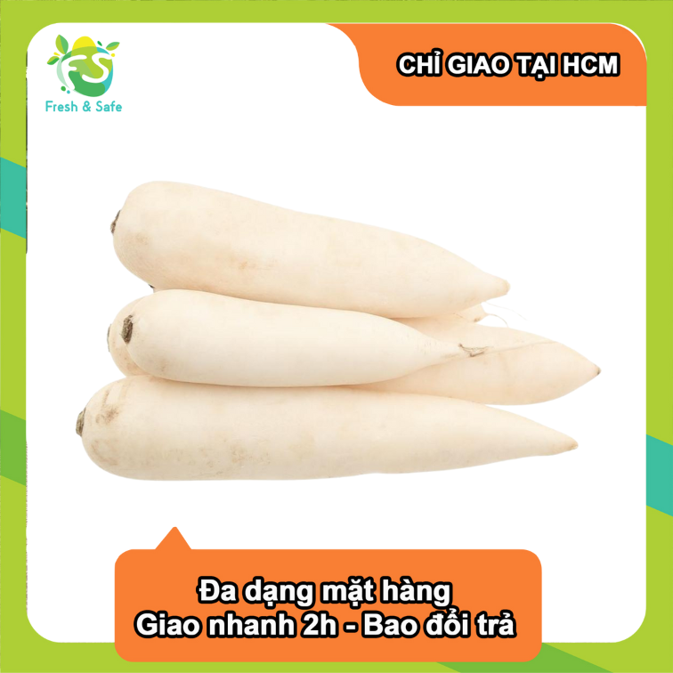 [Chỉ Giao HCM] Củ cải trắng - 2 kg (sỉ)