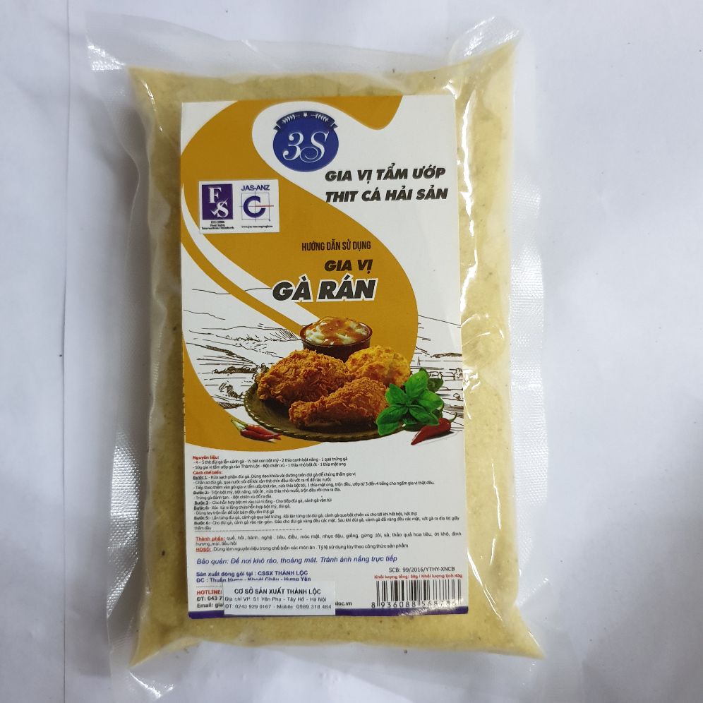 Gia vị gà rán có muối