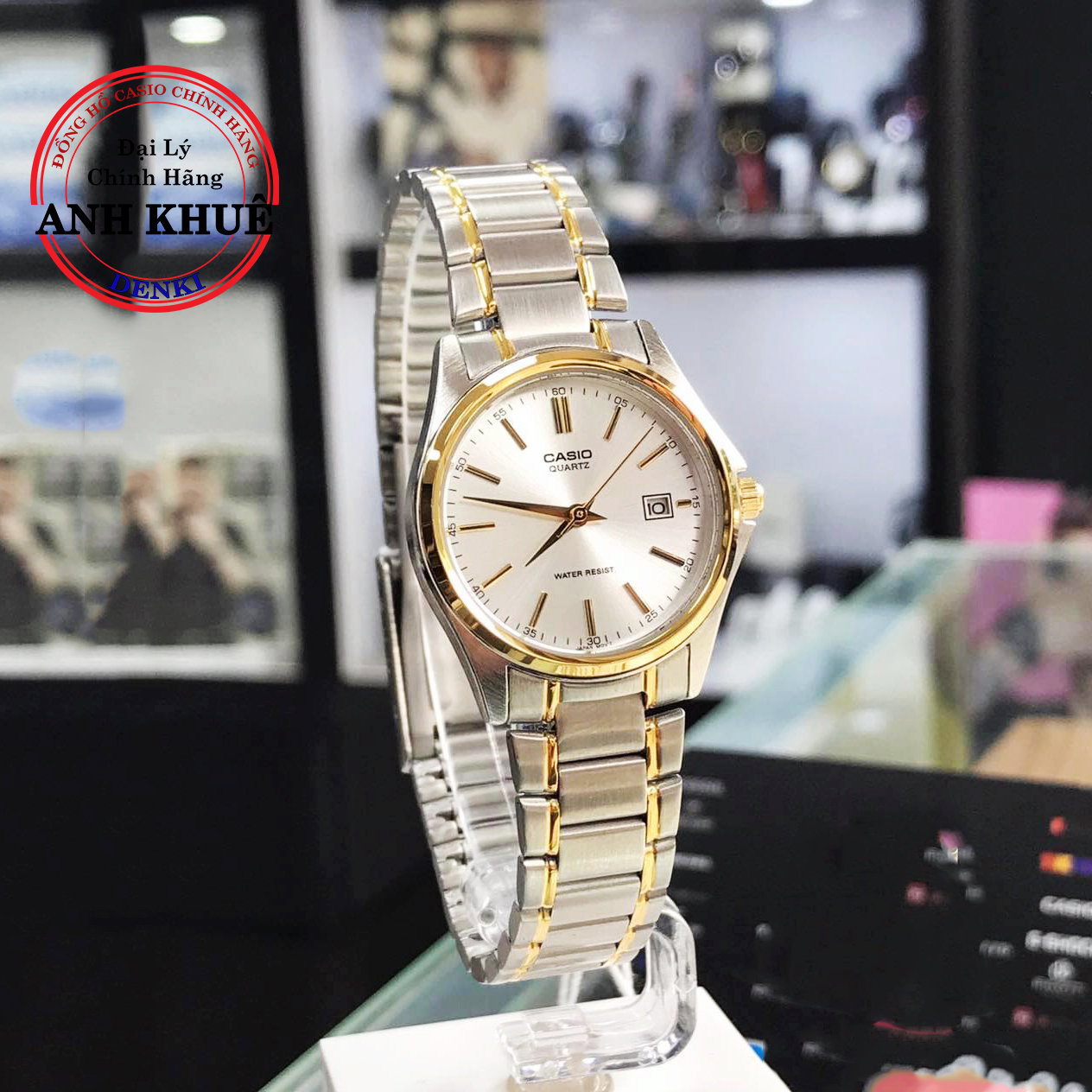 Đồng hồ nữ dây kim loại casio standard anh khuê ltp-1183g-7adf