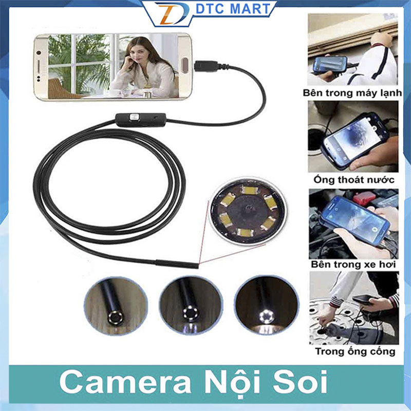Bộ Lấy Ráy Tai Có Đèn, Camera Mini, Camera Nội Soi Tai, Mũi, Họng Siêu Nét Đi Kèm Bộ Đầu Lấy Ráy Tai, Soi Tai Mũi Họng Chuyên Nghiệp