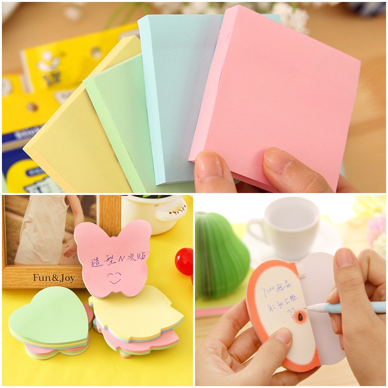 Tập 100 tờ giấy note ghi chú dày mịn Sticky Note 76x76mm