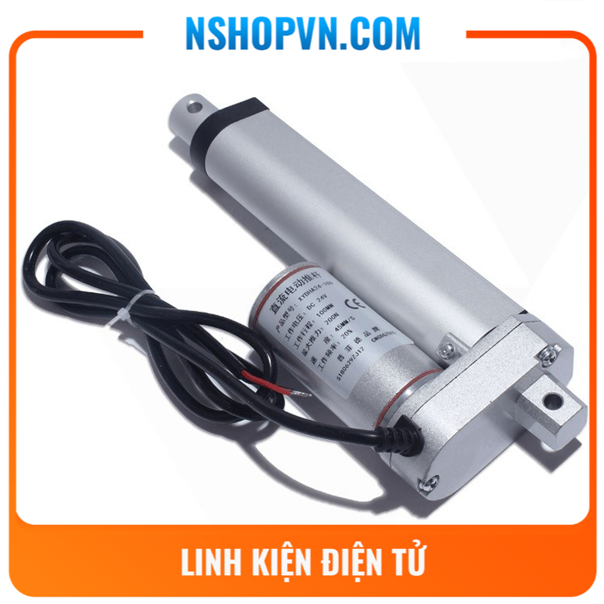 Xi lanh điện 12v hành trình 50mm-10mm/s