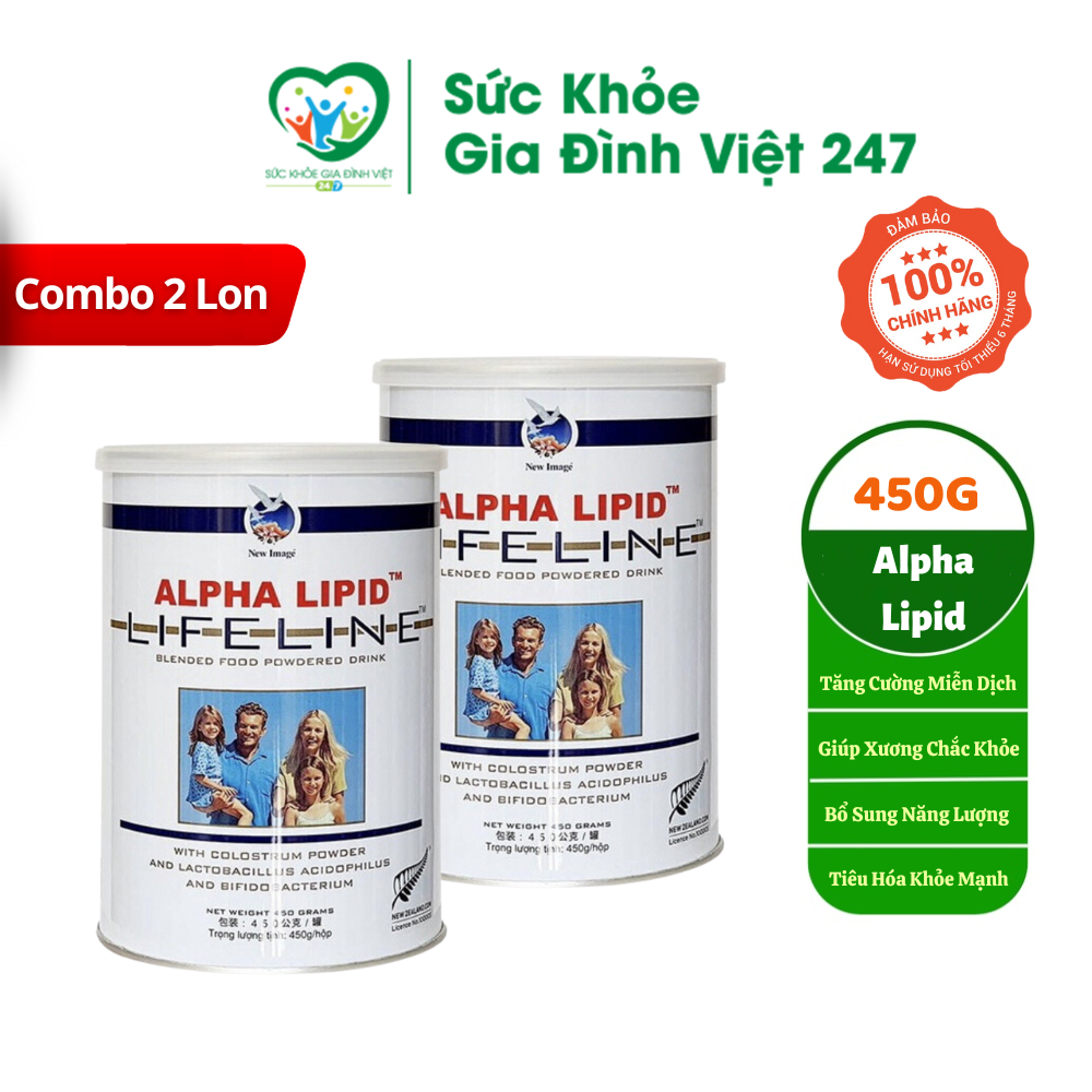 Combo 2 Lon Sữa Alpha Lipid New Zealand 450G