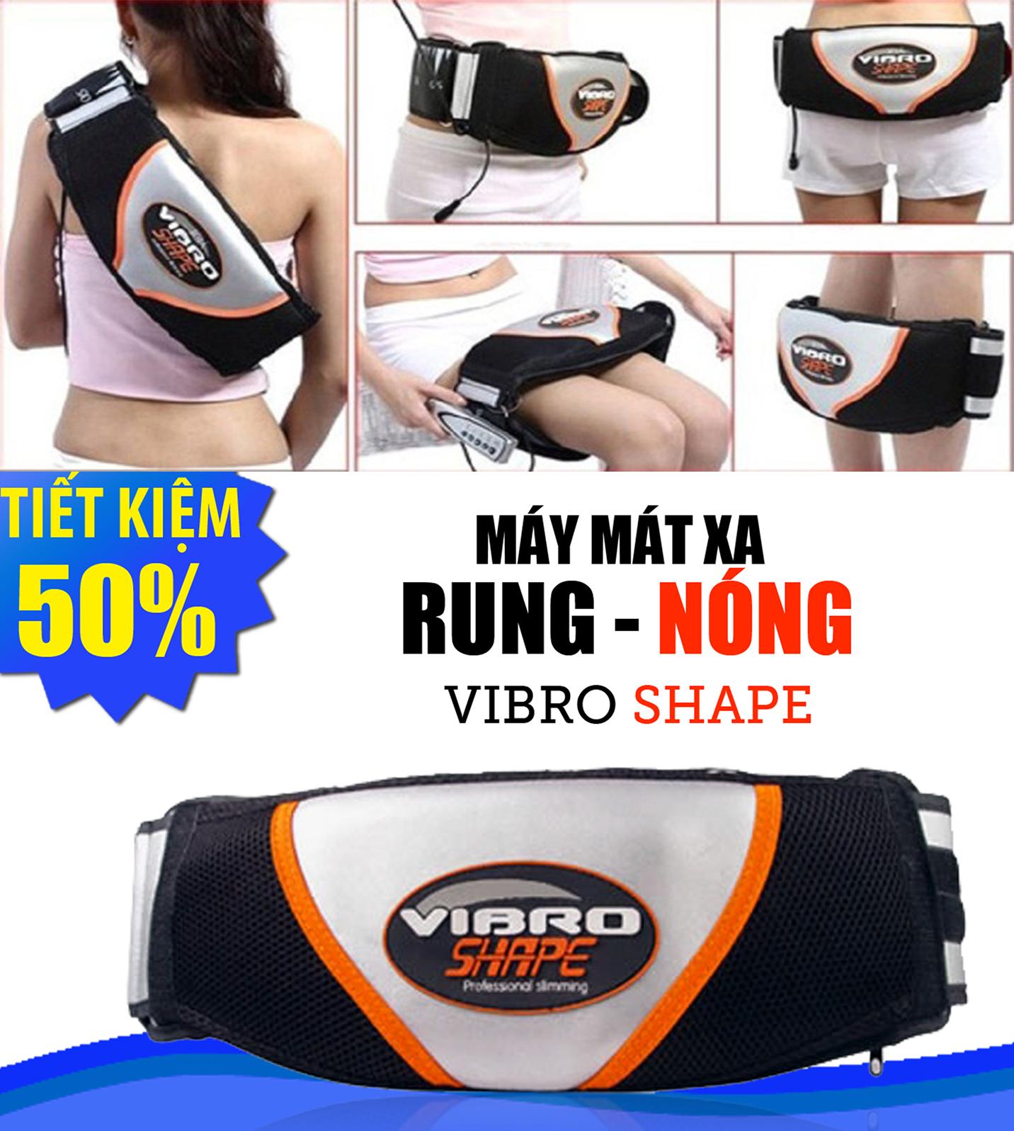 ( LOẠI TỐT  )Đai massage giảm mỡ bụng Vibro Shape  Đai Massage Giảm Mỡ Bụng Nóng & Rung  Công Nghệ Quấn Nóng Hiệu Quả Cao đánh tan mỡ thừa trên toàn cơ thể. bh 12 tháng.