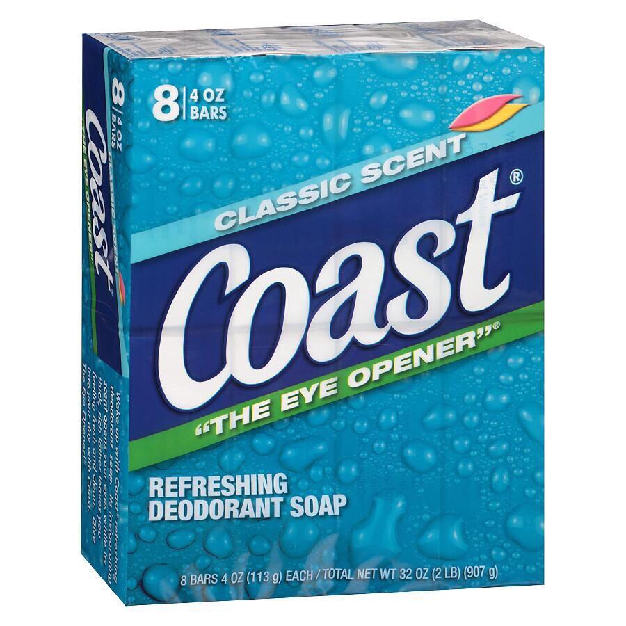 Lốc 8 cục xà bông coast mỹ mỗi cục 113g