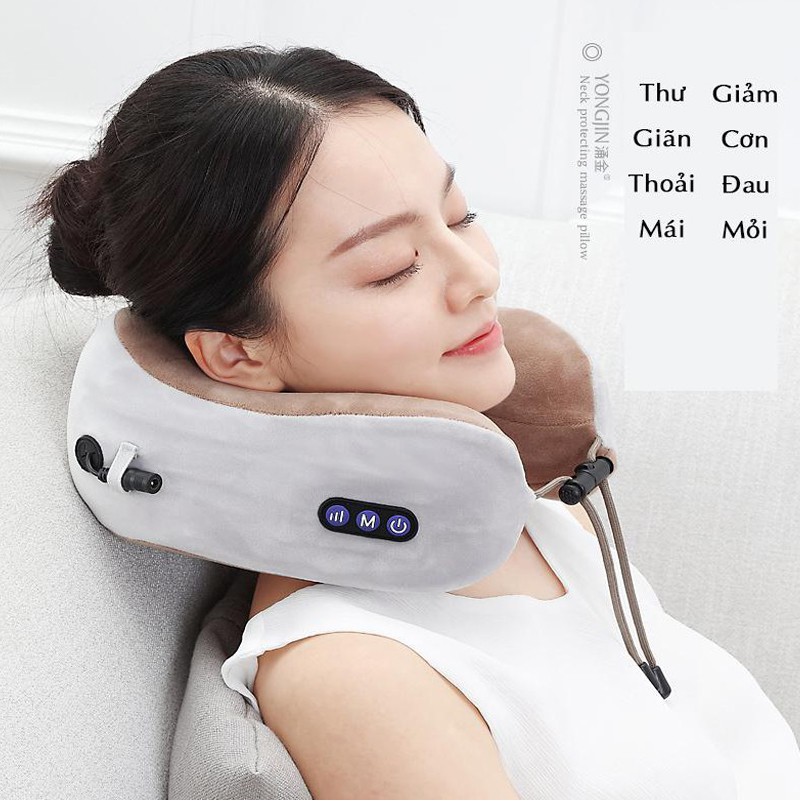 [HCM][TOP 3] Gối massage Gối Mát Xa Hồng Ngoại Nhật Bản Uy Tín  Giúp Xóa Tan Căng Thẳng Lưu Thông Tuần Hoàn Máu
