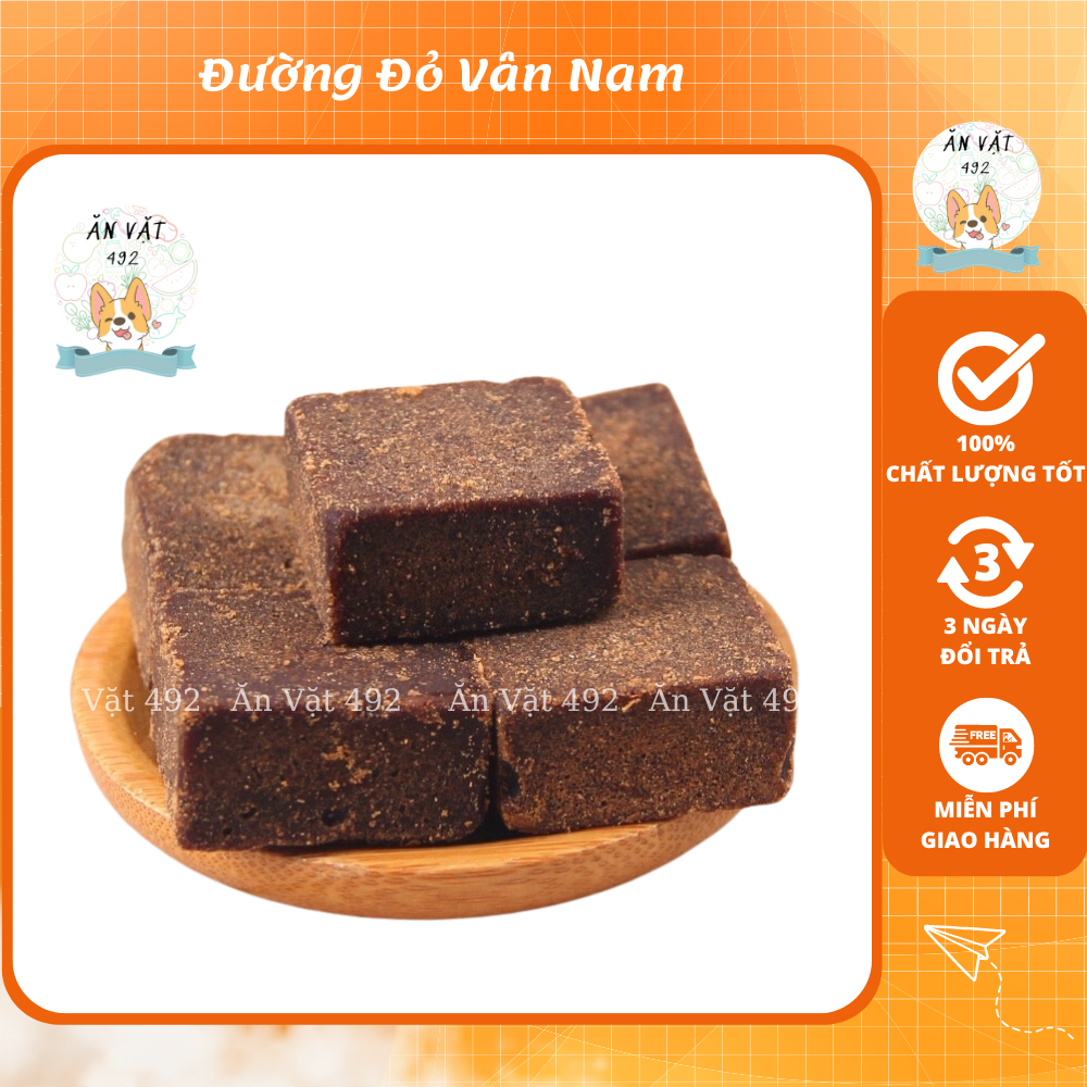 Đường Nâu (Đường Đỏ Vân Nam) Bổ Khí Huyết Giảm Đau Bụng - Ăn Vặt 492
