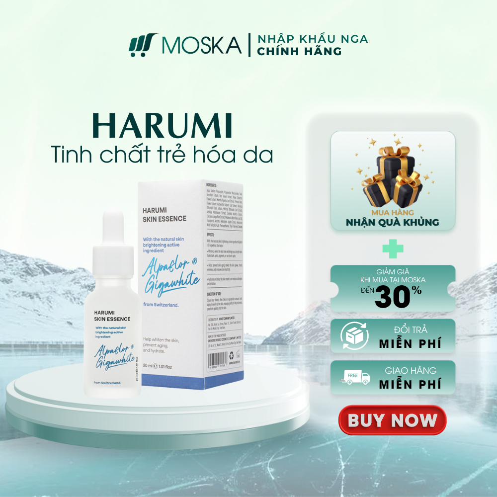 Serum Dưỡng Da Harumi Abera Xóa Nếp Nhăn, Làm Căng bóng, Da Trắng Sáng Mịn Màng