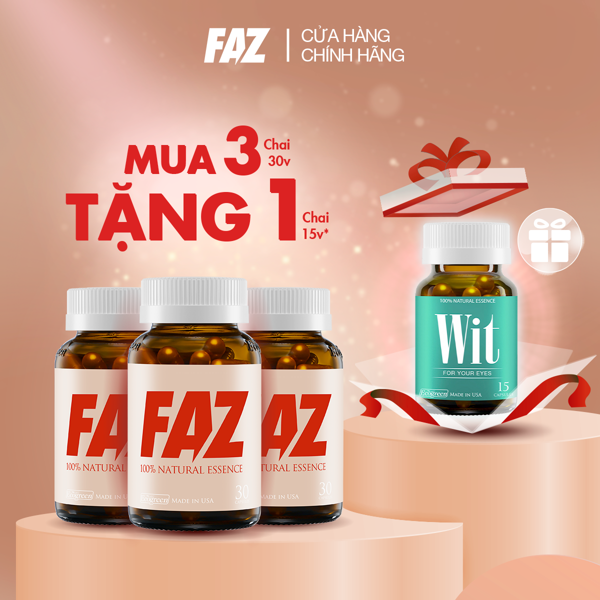 Viên uống FAZ điều hòa mỡ máu với GDL5 - Hàng chính hãng