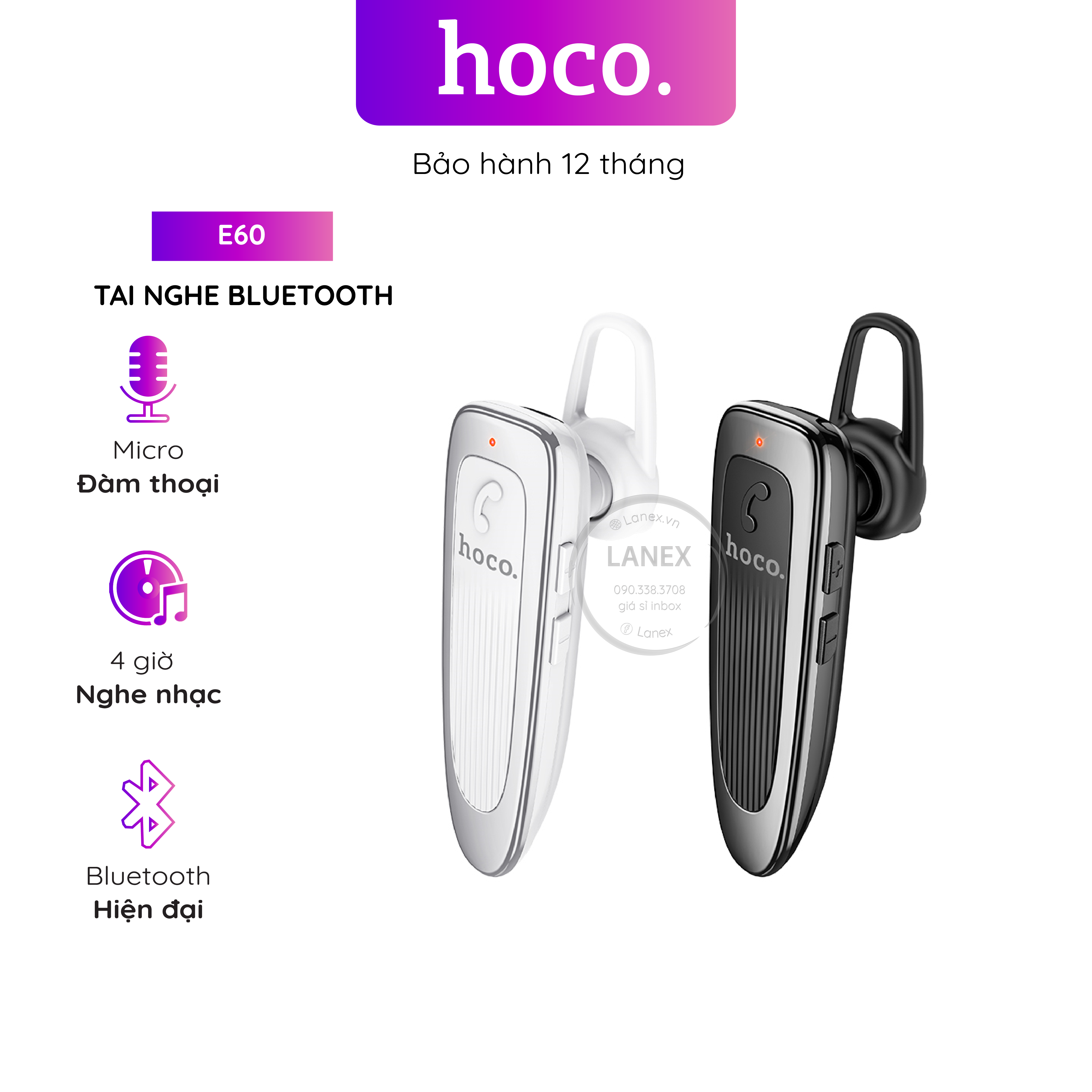 Tai Nghe Bluetooth Hoco E60 1 Bên V5.0 Có Mic