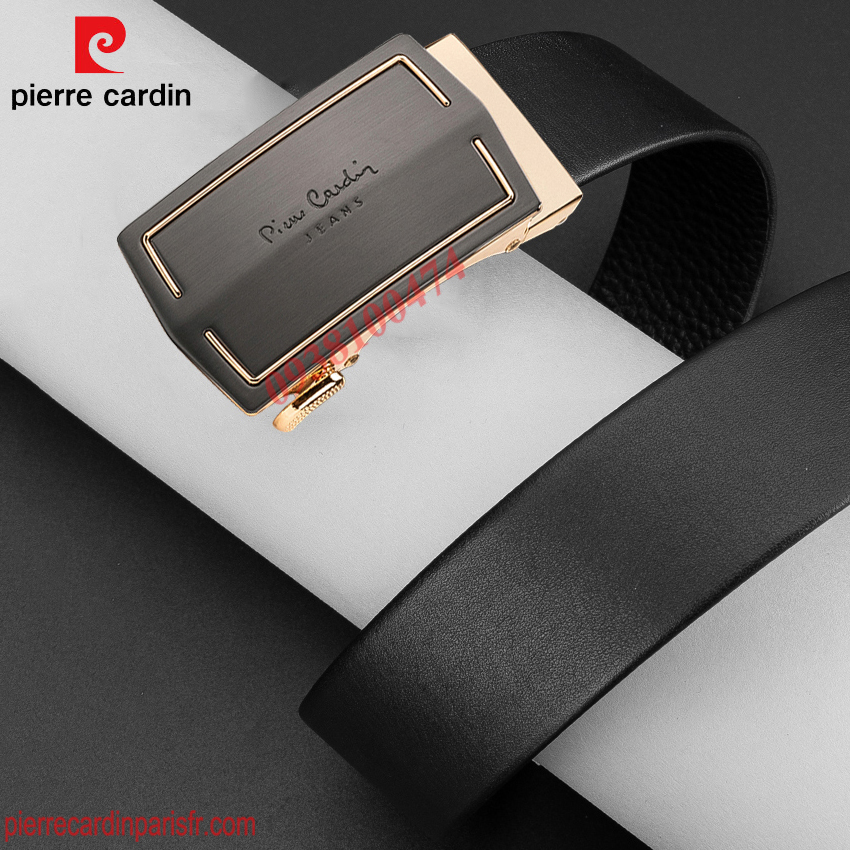 Thắt lưng nam Pierre Cardin chính hãng khóa tự động dây da bò thật PCJ1153
