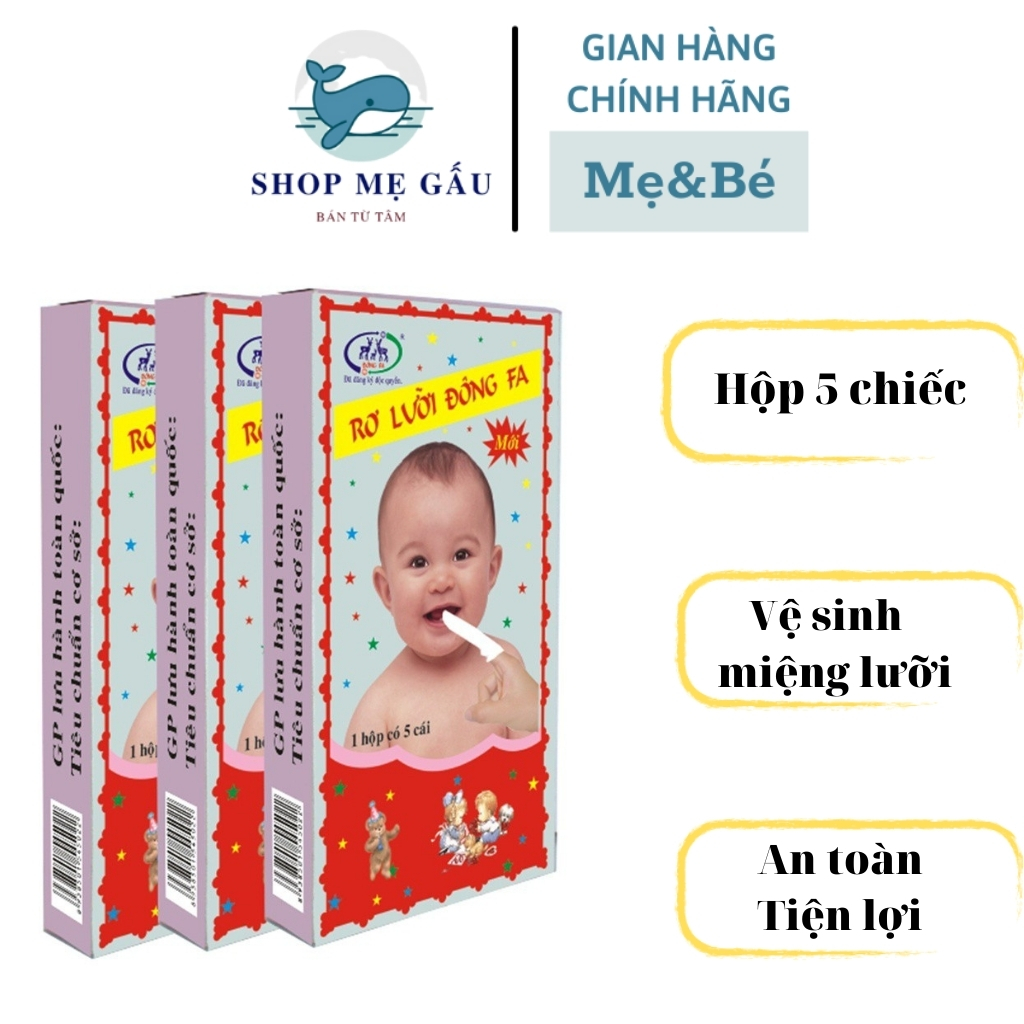 Rơ lưỡi ĐÔNG FA, tưa lưỡi cho bé an toàn tuyệt đối
