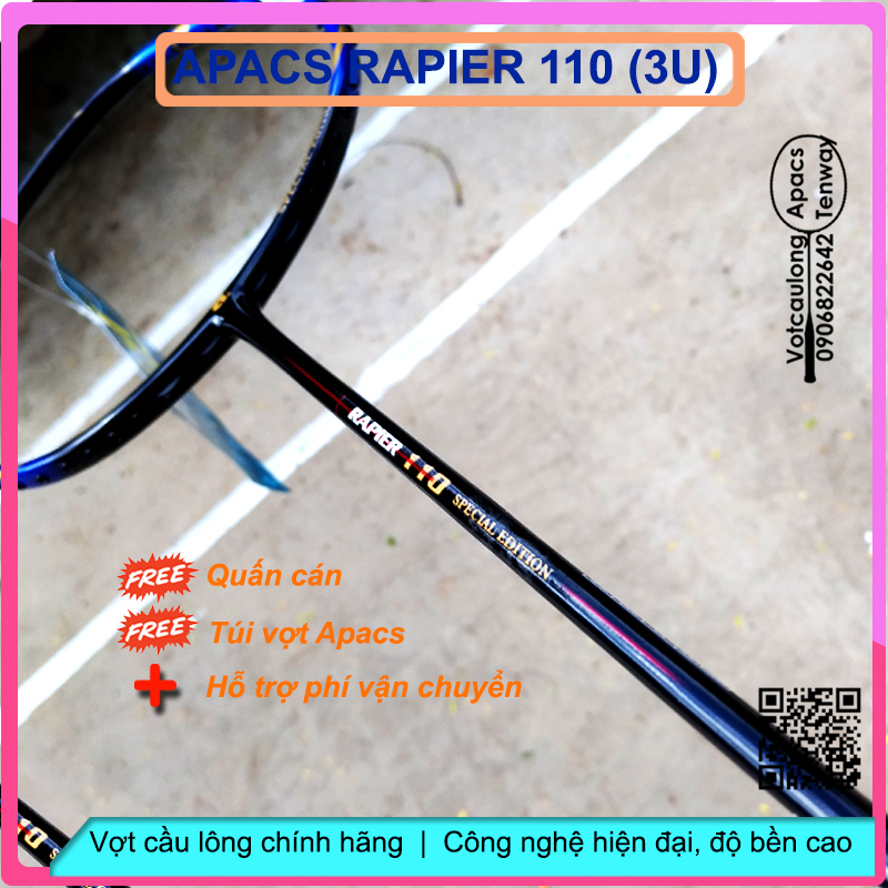[HCM]Vợt cầu lông Apacs Rapier 110 - 3U - Special Edition of RAPIER