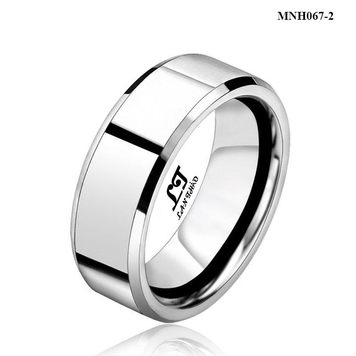 [HCM]Nhẫn nam trơn 8li đủ màu Không đen không gỉ sét MNH067-2