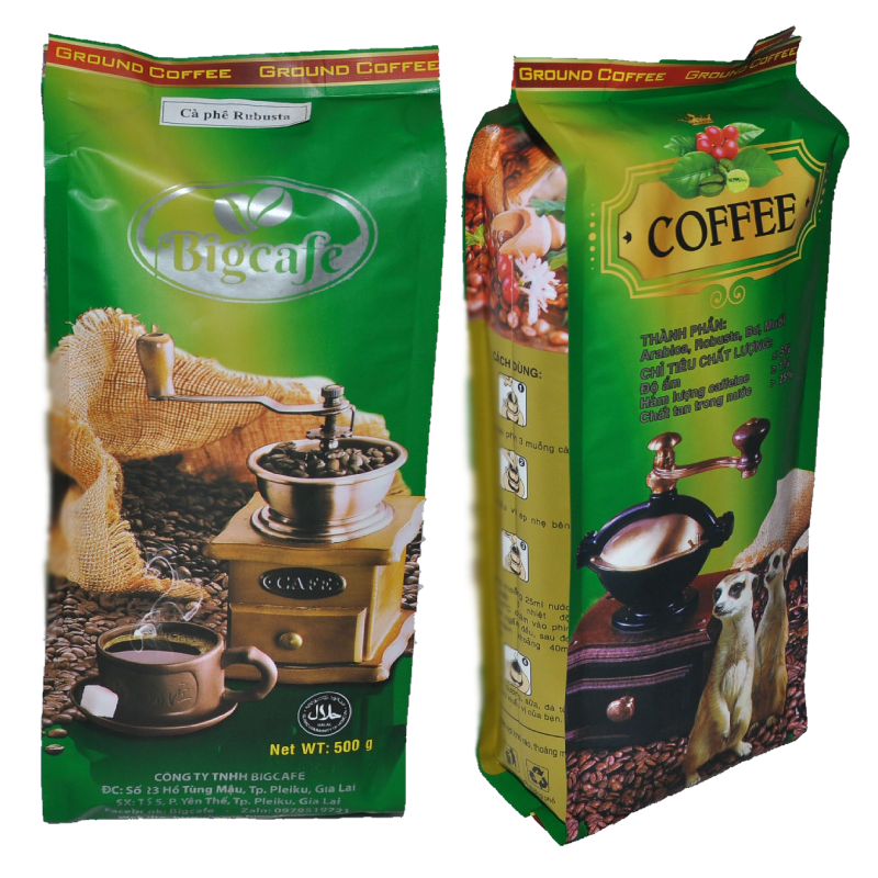 Cà phê rang xay nguyên chất 100% Culi Bigcafe 500gr