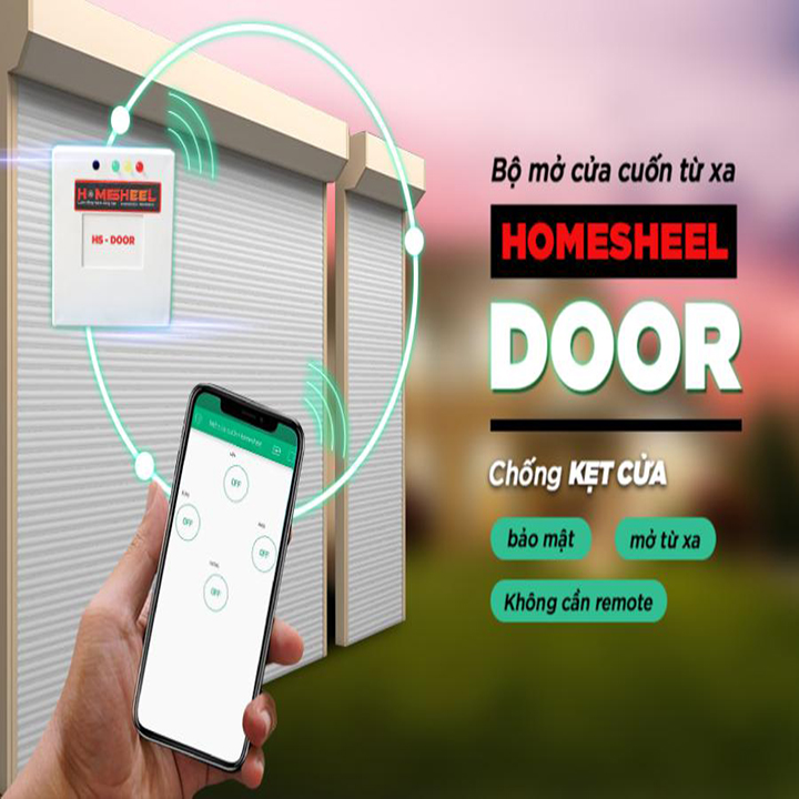 [HCM]Bộ thiết bị điều khiển cửa cuốn từ xa bằng wifi  SUHA2039