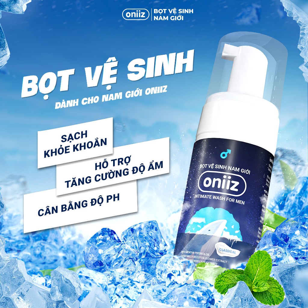 [MUA 2 TẶNG NƯỚC HOA 99K]Dung dịch vệ sinh nam giới Oniiz Dung dịch vệ sinh vùng kín nam Oniiz