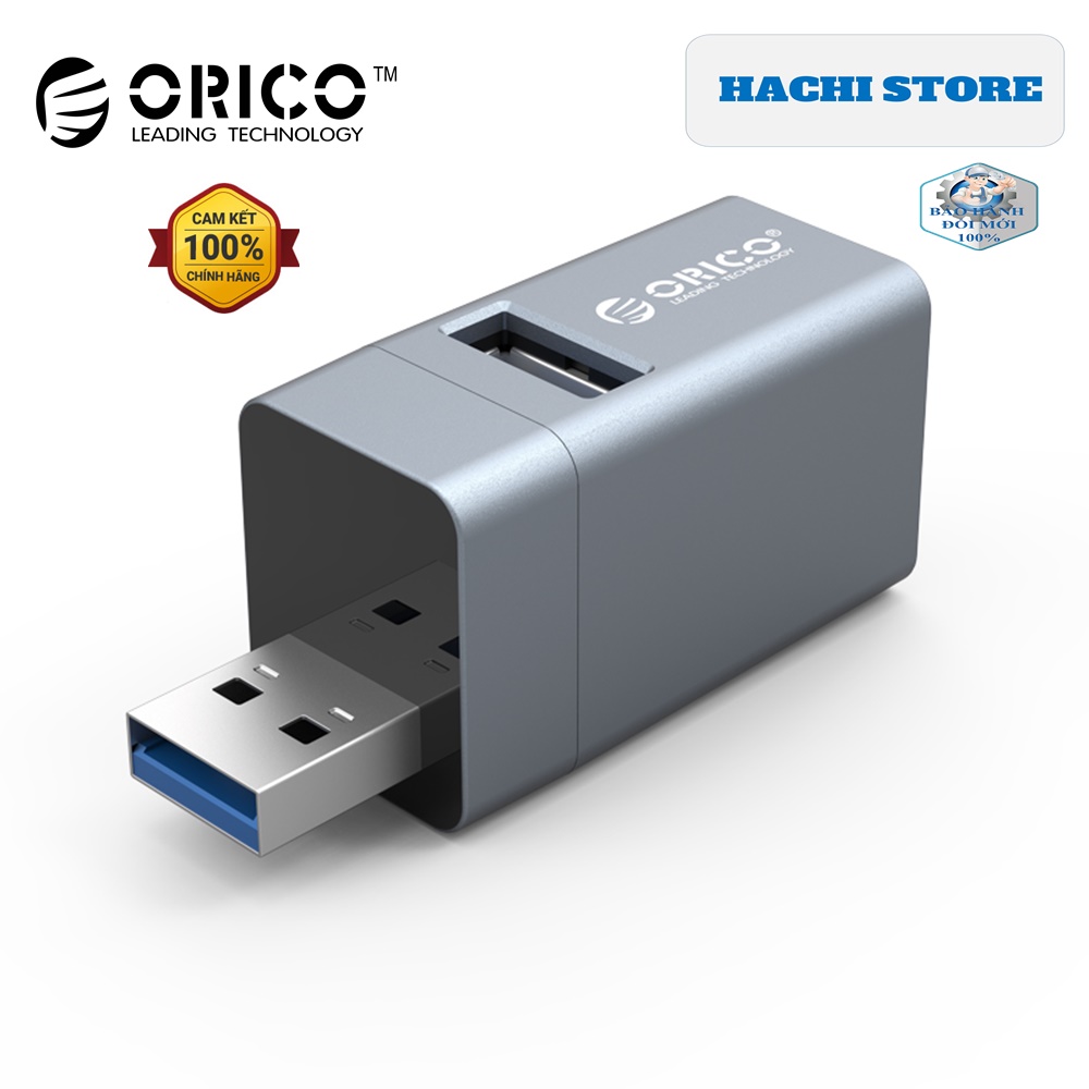 Hub usb 3 cổng usb 3.0 orico mini-u32l- hàng chính hãng