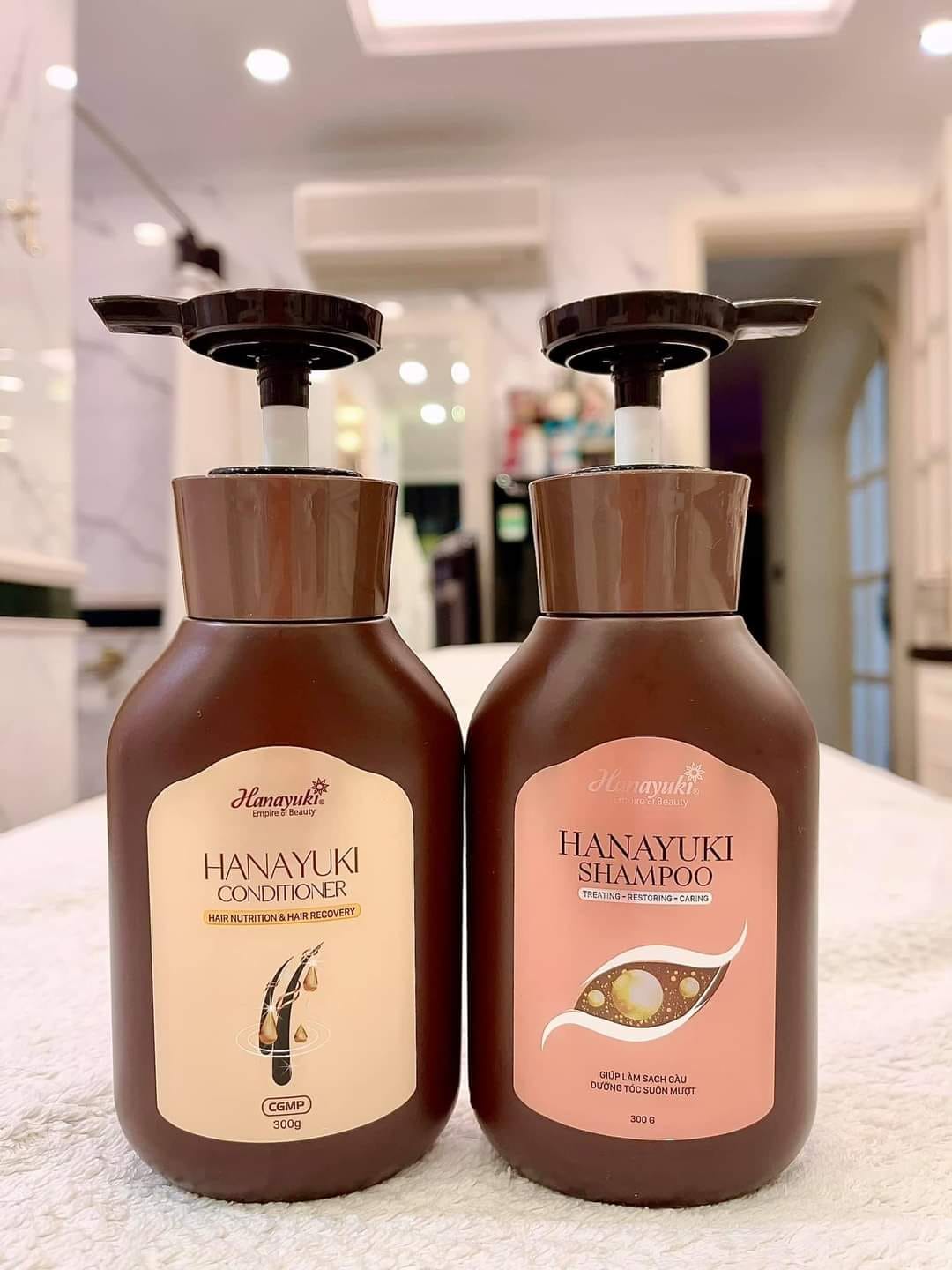 Combo dầu gội và dầu xả hanayuki