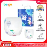 Tã/Bỉm Quần Beige, Tã quần cao cấp, chống tràn, siêu thấm hút size M/L/XL/XXL/XXXL cho bé 6 - 20KG+