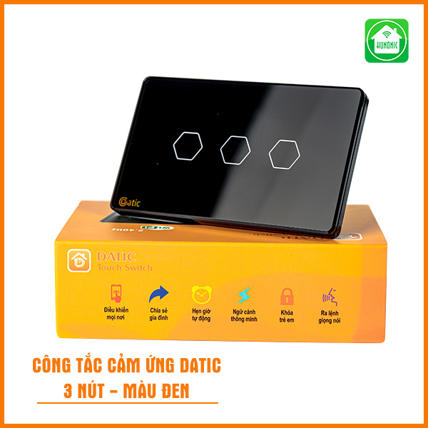 Công tắc cảm ứng datic – 3 nút