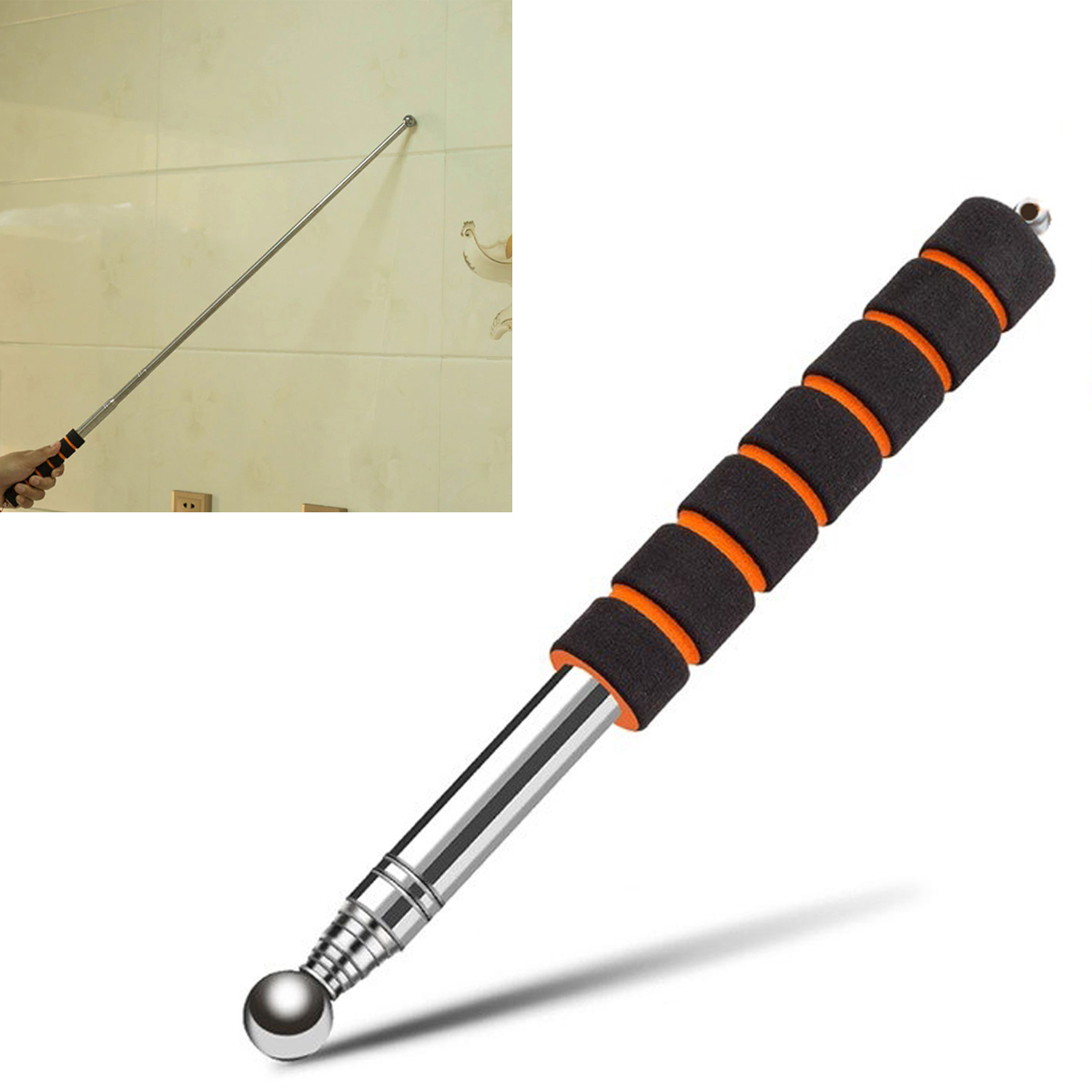 Dụng cụ kiểm tra xác định sự bất thường rỗng nứt vỡ của bức tường, sàn gạch tiện lợi đa năng chất liệu thép không gỉ KAVISOTA