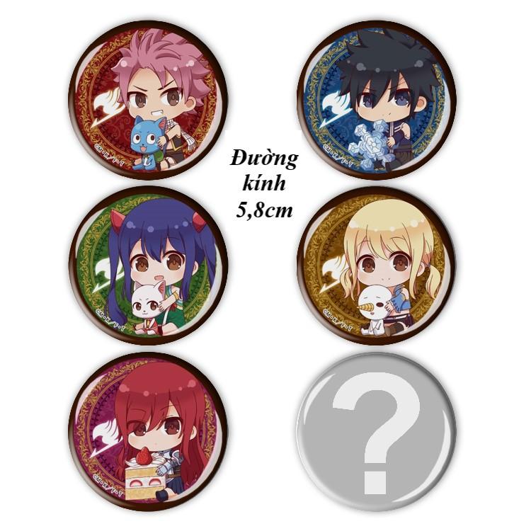 [HCM]Set 6 Huy hiệu Anime Fairy Tail