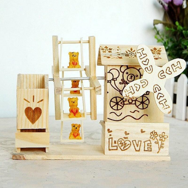 Hộp Đựng Bút Phát Nhạc Bằng Gỗ dễ thương