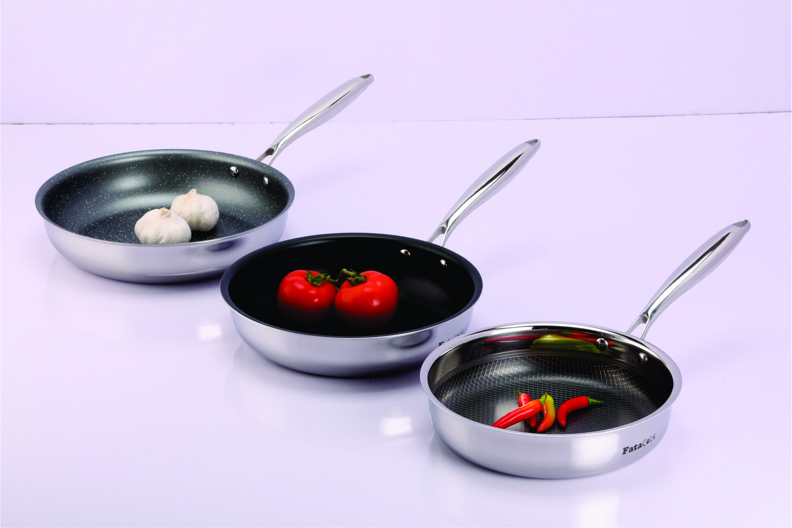 Chảo chống dính 3lớp - size 28 - inox 304