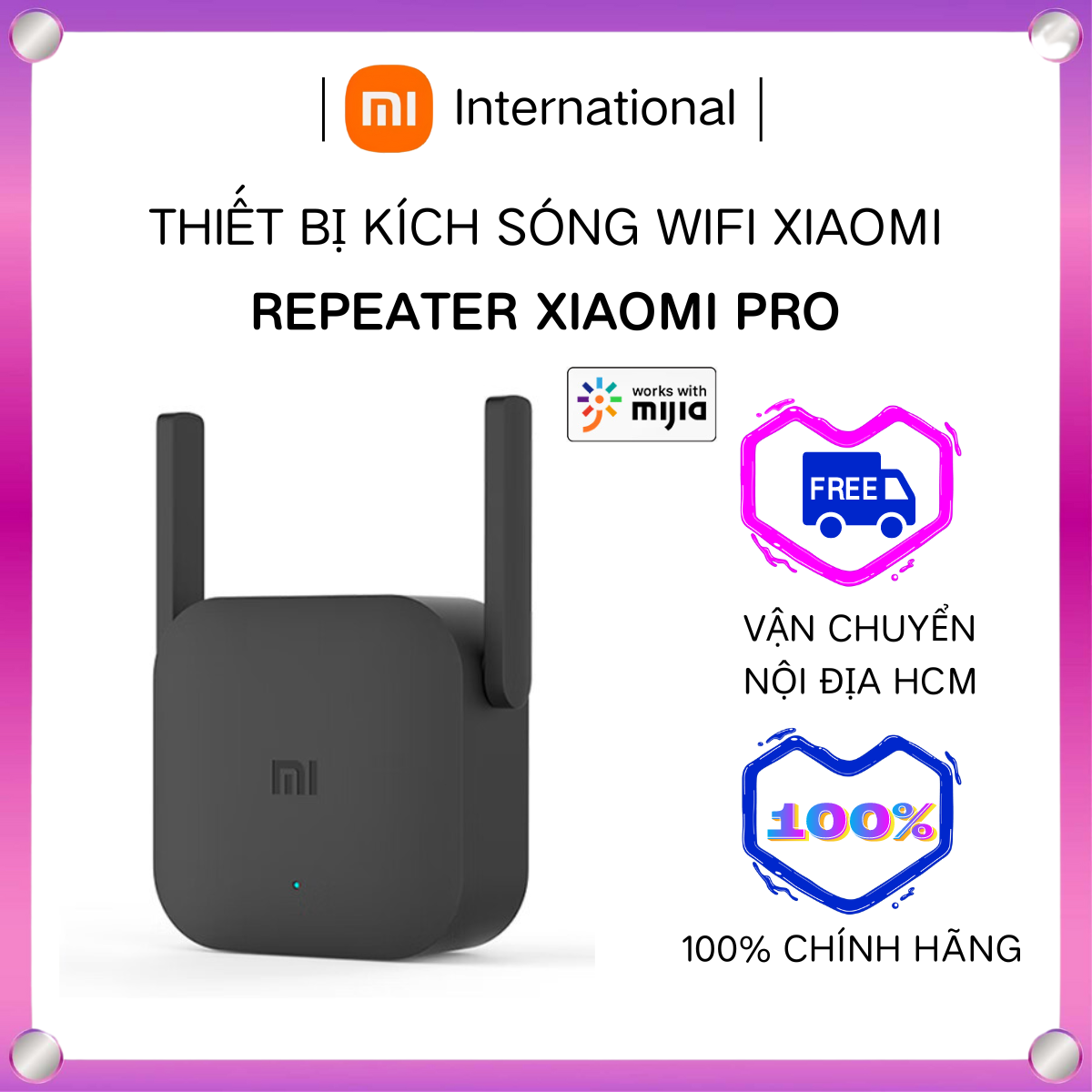 Thiết bị kích sóng Wifi Repeater xiaomi Pro bộ kích sóng wifi Xiaomi Pro -Xiaomi International