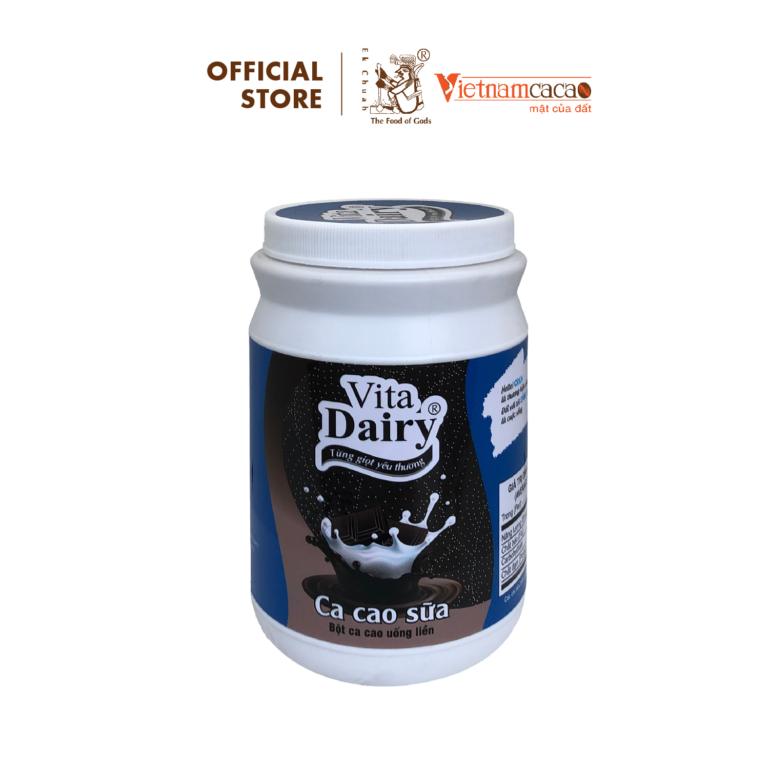 Cacao sữa bột vita dairy - hũ 450g - vinacacao