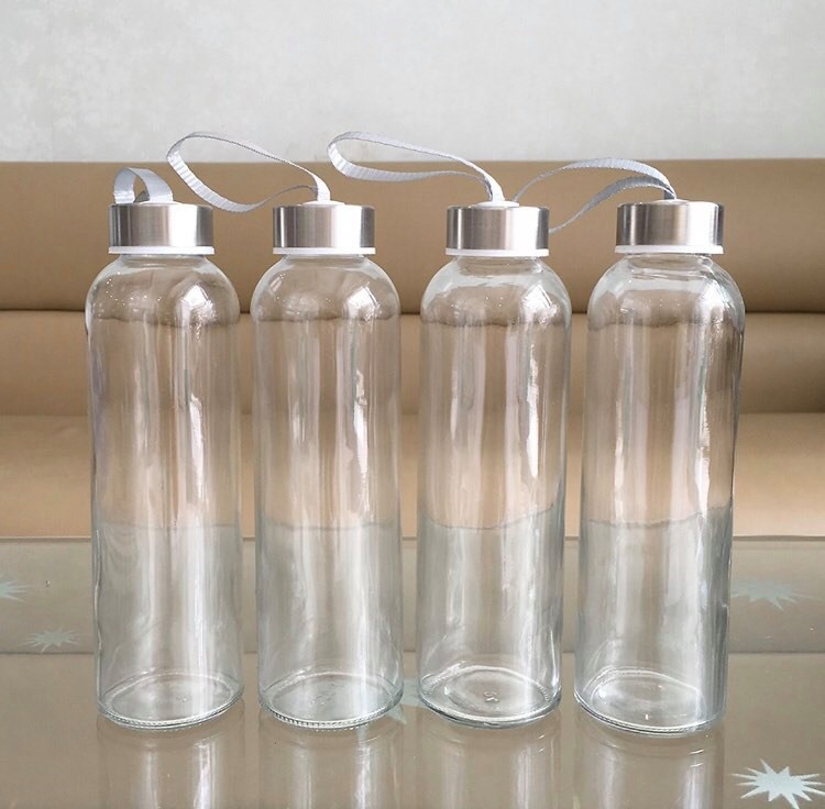 Bình thủy tinh có dây quai 500ml