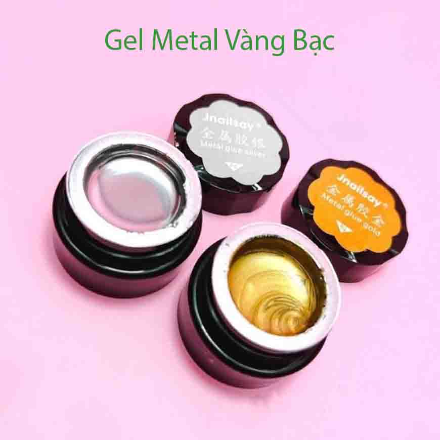 Gel metal Chất Lượng, Giá Tốt - Gel vẽ móng Metal gel metan gel kim loại vàng, bạc 8ml Gel nhũ metan Jnailsay chính hãng