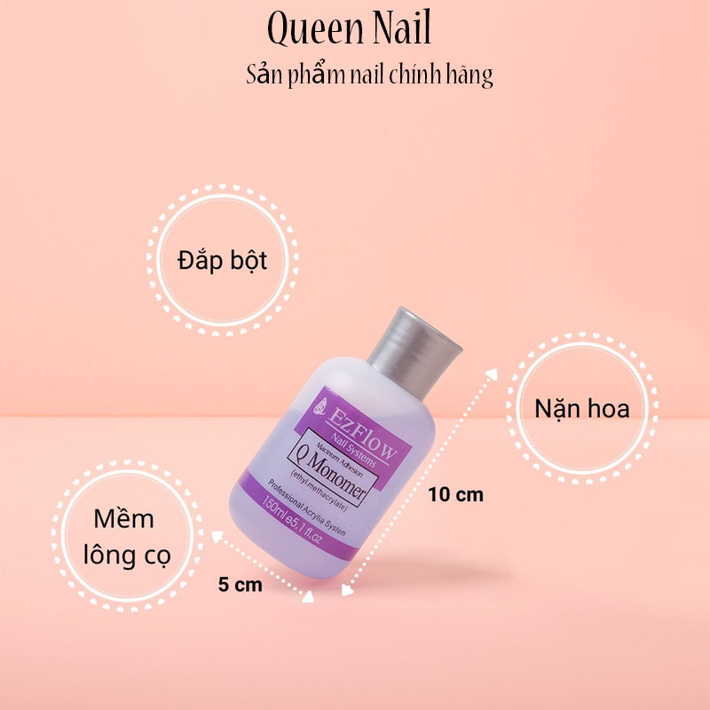Lưu Huỳnh Tím Đắp Bột Móng và nặn hoa EZFLOW 150ml - Dung dịch tím Ezflow chính hãng - Nước đắp bột móng tay, nặn hoa